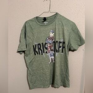 Disney Men’s Green Kristoff T-Shirt. Size Large.